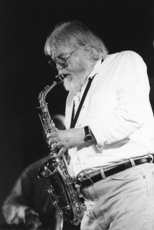 Bud Shank, Peterborough, Cambridgeshire, 1995. Creator: Brian Foskett