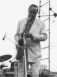 Bud Tate, Capital Jazz Festival, London, 1979. Creator: Brian Foskett