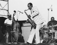 Bud Tate, Capital Jazz Festival, London, 1979. Creator: Brian Foskett