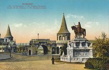 Budapest. - St Stephen's-statue c1900