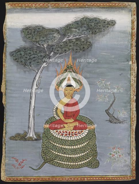 Buddha Mucalinda, 19th Century. Creator: Unknown.
