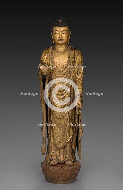 Buddha of Infinite Life and Light (Amida Nyorai), 1269. Creator: Koshun (Japanese); Koshin (Japanese), assistant ; Joshun (Japanese), assistant.