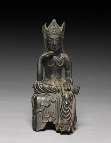 Buddha of the Future (Maitreya), late 600s. Creator: Unknown