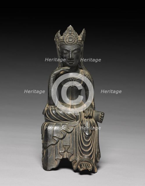 Buddha of the Future (Maitreya), late 600s. Creator: Unknown.