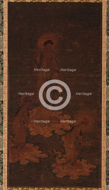 Buddha Amida's welcoming descent, Kamakura period, (14th century?). Creator: Unknown.