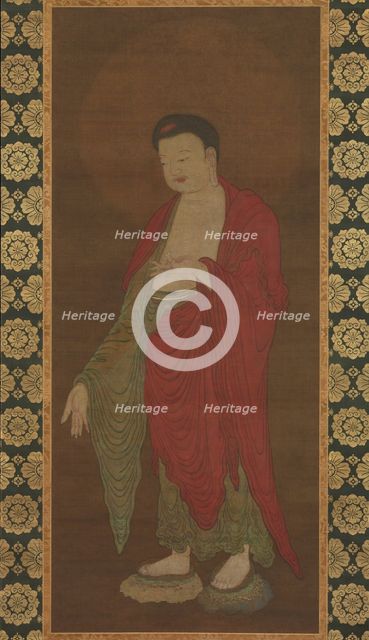Buddha Amitabha descending from his Pure Land, 13th century. Creator: Unknown.