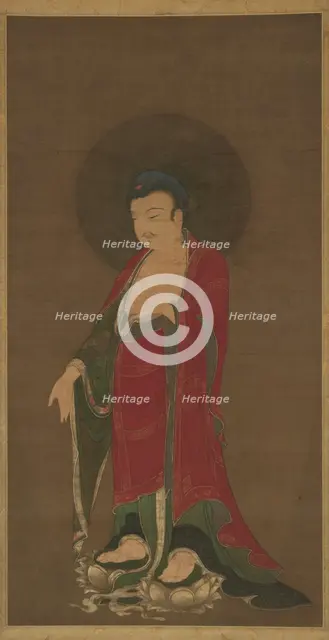 Buddha Amitabha Descending from His Pure Land, late 13th century. Creator: Unknown.