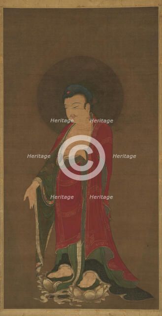 Buddha Amitabha Descending from His Pure Land, late 13th century. Creator: Unknown.