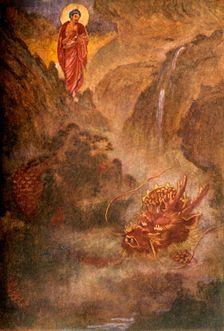 Buddha and the Dragon 1912. Creator: Evelyn Paul
