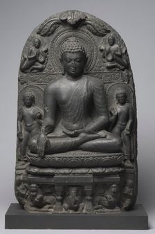 Buddha Calling on Earth to Witness, 800s. Creator: Unknown