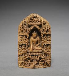 Buddha Calling the Earth to Witness, 1000-1100s. Creator: Unknown