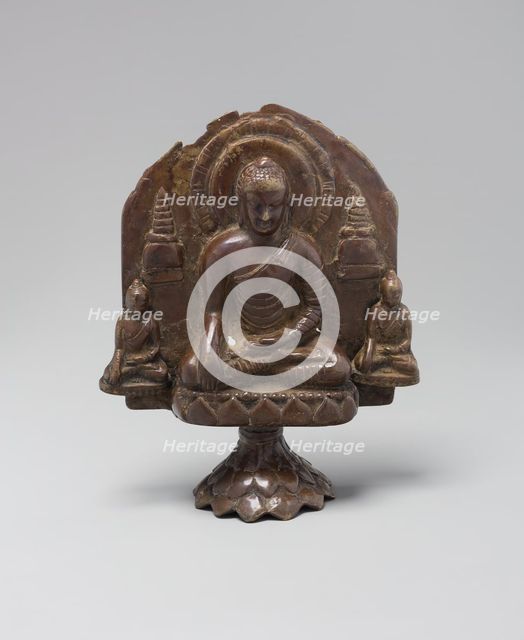 Buddha Calling the Earth to Witness (Bhumisparshamudra), Pala period, 8th/10th century. Creator: Unknown.