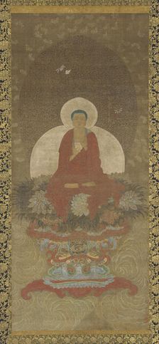 Buddha Enthroned on a Mat of Kusa Grass, 17th century. Creator: Unknown