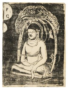 Buddha, from the Suite of Late Wood-Block Prints, 1898/99. Creator: Paul Gauguin