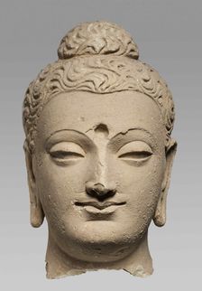 Buddha Head, 3rd-4th cent.. Creator: Central Asian Art