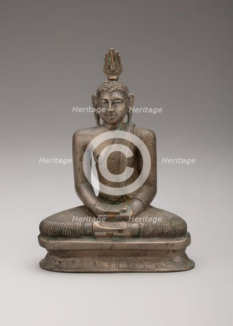 Buddha Seated in Meditation (Dhyanamudra), Kandyan period, 18th century. Creator: Unknown.
