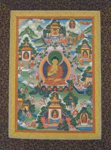 Buddha Seated on a Lotus Pedestal, 19th century. Creator: Unknown