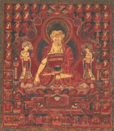 Buddha Shakyamuni as "Lord of the Munis", mid-17th century. Creator: Unknown