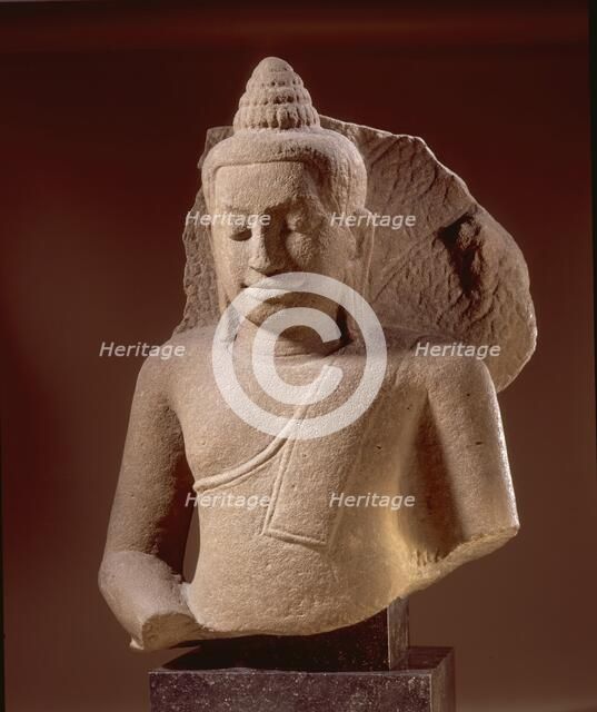 Buddha Shakyamuni Sheltered by the Serpent King Muchalinda, Late 13th century. Creator: Unknown.