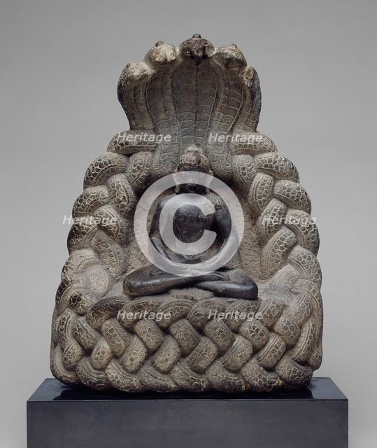 Buddha Sheltered by the Serpent King Muchalinda, 11th/12th century. Creator: Unknown.