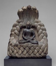 Buddha Sheltered by the Serpent King Muchalinda, 11th/12th century. Creator: Unknown