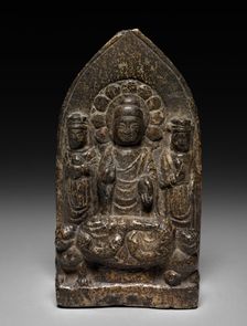 Buddha Triad, 568. Creator: Unknown