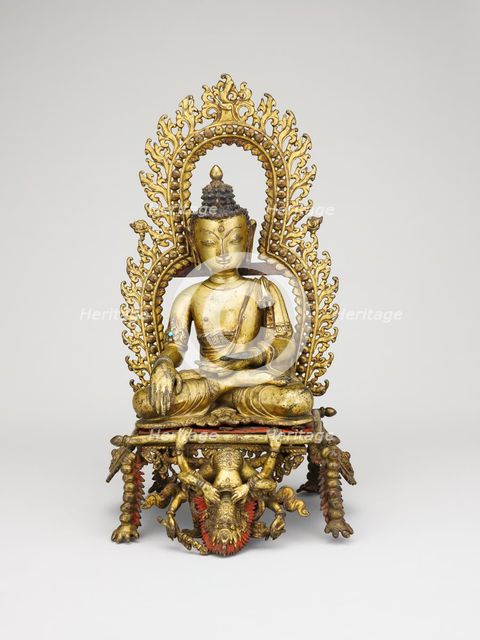 Buddha Triumphing over Mara (Maravijaya), 16th century. Creator: Unknown.