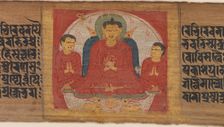Buddha with His Hands Raised in Dharmacakra Mudra..., ca. 1090. Creator: Unknown