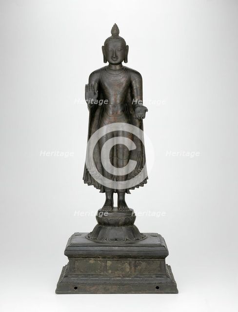 Buddha with Left Hand in Gesture of Gift-Giving (Varadamudra), Chola period, 11th/12th century. Creator: Unknown.