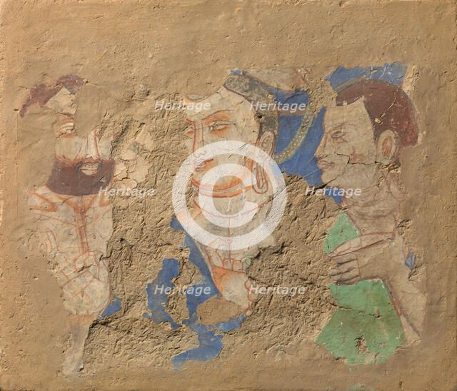 Buddha with Two Disciples, ca. 6th-7th century. Creator: Unknown.