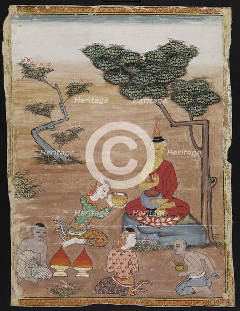 Buddha Worship, 19th Century. Creator: Unknown.