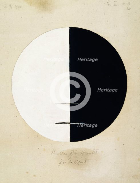 Buddha's Standpoint in the Earthly Life, No. 3a, 1920. Creator: Hilma af Klint (1862-1944).