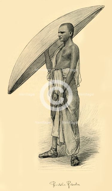Buddhist, Ceylon, 1898. Creator: Christian Wilhelm Allers.