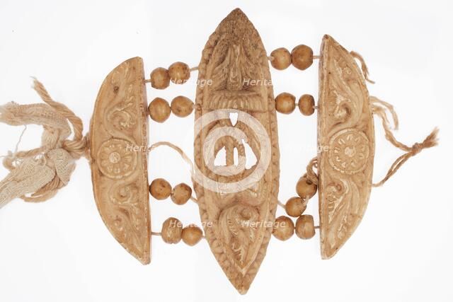 Buddhist ceremonial bracelet, 1800s. Creator: Unknown.