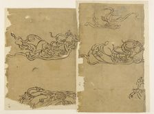 Buddhist angel--Apsaras, Edo period, 1573-1615. Creator: Unknown