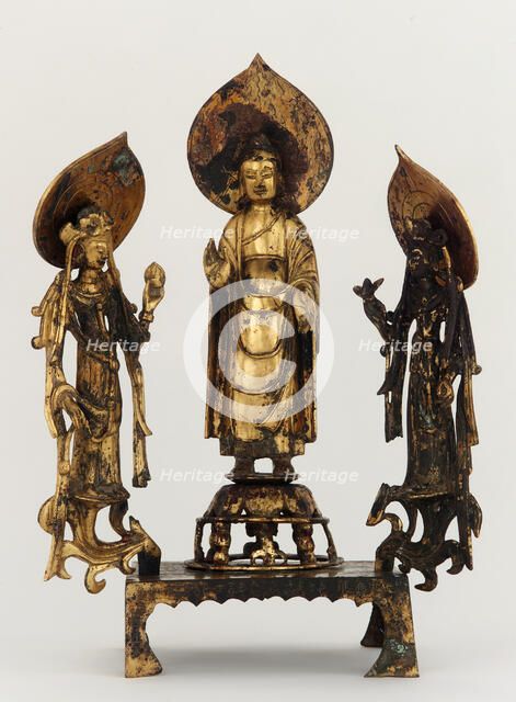 Buddhist altarpiece, Sui dynasty, 597. Creator: Unknown.