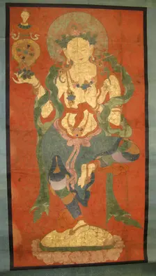 Buddhist Attendant, Possibly a Dakini , late 18th century. Creator: Unknown