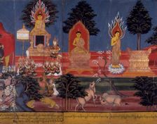 Buddhist deities, 19th century. Creator: Anon