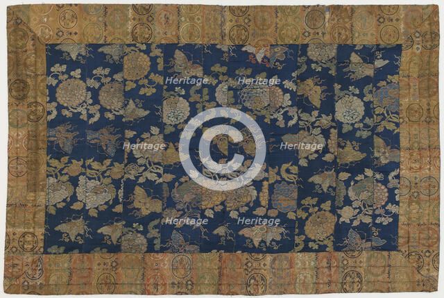 Buddhist monk's mantle, modified for use as wall hanging, Edo period, 18th century. Creator: Unknown.