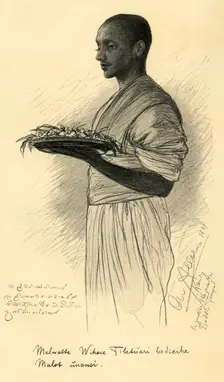 Buddhist monk, Ceylon, 1898. Creator: Christian Wilhelm Allers