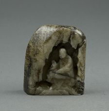 Buddhist Monk in a Grotto, Late Ming or early Qing dynasty, 17th-early 18th century. Creator: Unknown