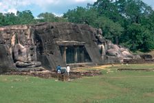 Buddhist shrine at Gal Vihara