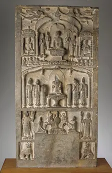 Buddhist stele, Period of Division, Dated 564 C. E.. Creator: Unknown