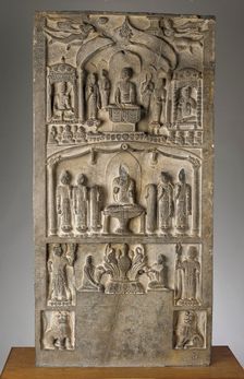 Buddhist stele, Period of Division, Dated 564 C. E.. Creator: Unknown