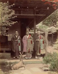 Buddhist Priests, 1870s-1890s. Creator: Kusakabe Kimbei