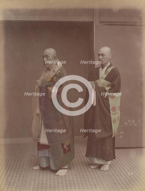 Buddhist Priests, 1870s-1890s. Creator: Kusakabe Kimbei.