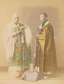 Buddhist Priests, 1897. Creator: Ogawa Kazumasa