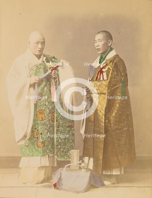 Buddhist Priests, 1897. Creator: Ogawa Kazumasa.