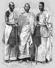 Buddhist Priests; Four Months in Ceylon 1875. Creator: Unknown
