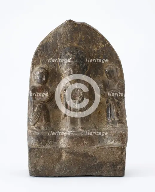 Buddhist tablet, Period of Division, Dated 536 CE. Creator: Unknown.